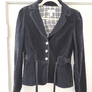 Vintage LOFT Black Velvet Women's Blazer